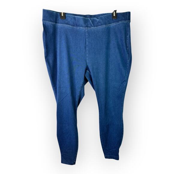 Lands' End Pants - Lands End Womens size 3X Blue Starfish Leggings Pull On